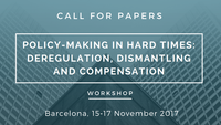 Call for Papers: Policy making in hard times. Workshop November 2017