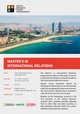 Master's in International Relations brochure 2023-24