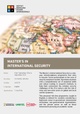 Folleto del Máster en Seguridad Internacional 2024-25 (inglés)