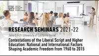 Contestations of the Liberal Script and Higher Education: National and International Factors Shaping Academic Freedom from 1960 to 2015 - Julia Lerch (University of California Irvine)