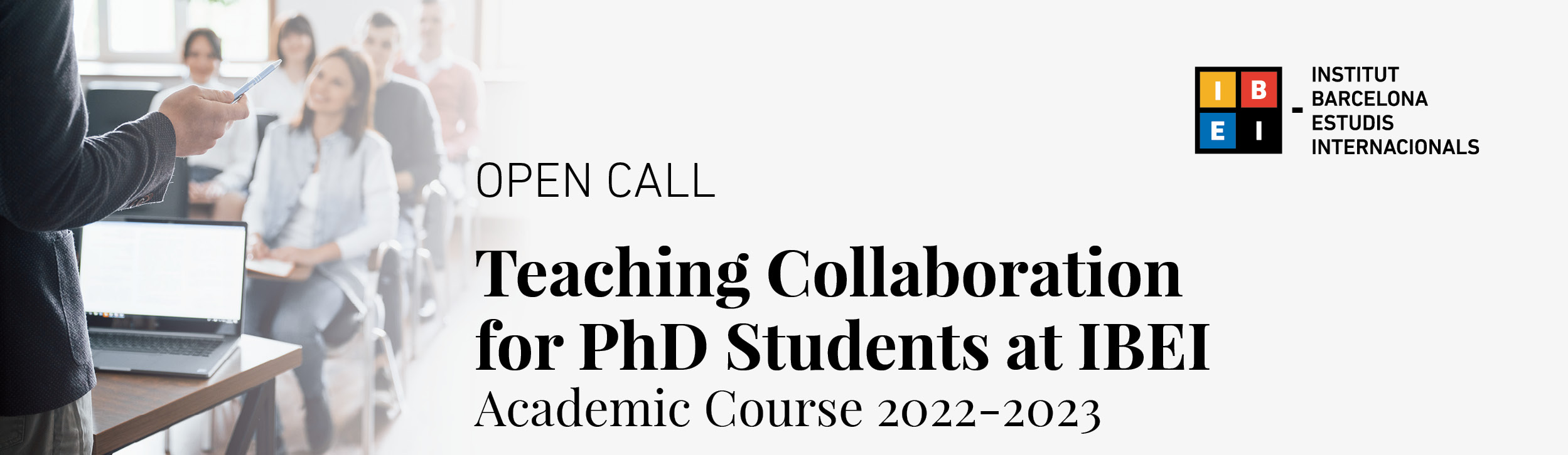 Teaching Collaboration for PhD Students at IBEI_capçalera