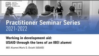 Practitioner seminar series | Working in development aid: USAID through the lens of an IBEI alumni