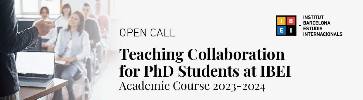 Teaching Collaboration for PhD Students at IBEI 2023-24 CAP